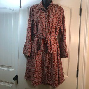 Banana Republic Belted Pattern Dress